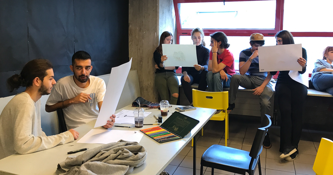 Themis Gkion facilitates Design Thinking at Vakalo. Flow Athens